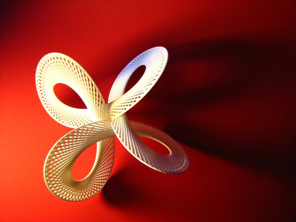 A 3D printed quadrifolium. (fdecomite/Flickr)