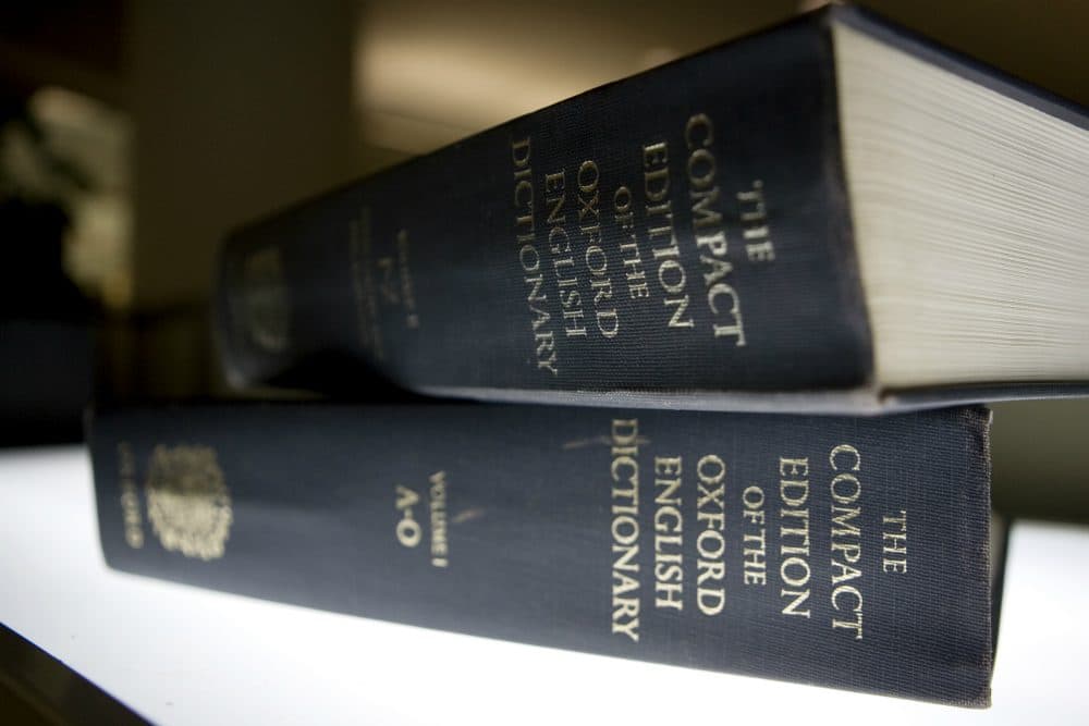 In its bid for objectivity and fairness, writes Alex Green, NPR seems to be ceding too much ground to a serial dispenser of untruths. Pictured: An Oxford English Dictionary, source of NPR's definition for the word &quot;lie.&quot; Oxford Dictionaries announced Wednesday, Nov. 16, 2016 that editors have chosen their word of the year: &quot;post-truth,&quot; a term sometimes used to describe the current political climate. (Caleb Jones/AP)