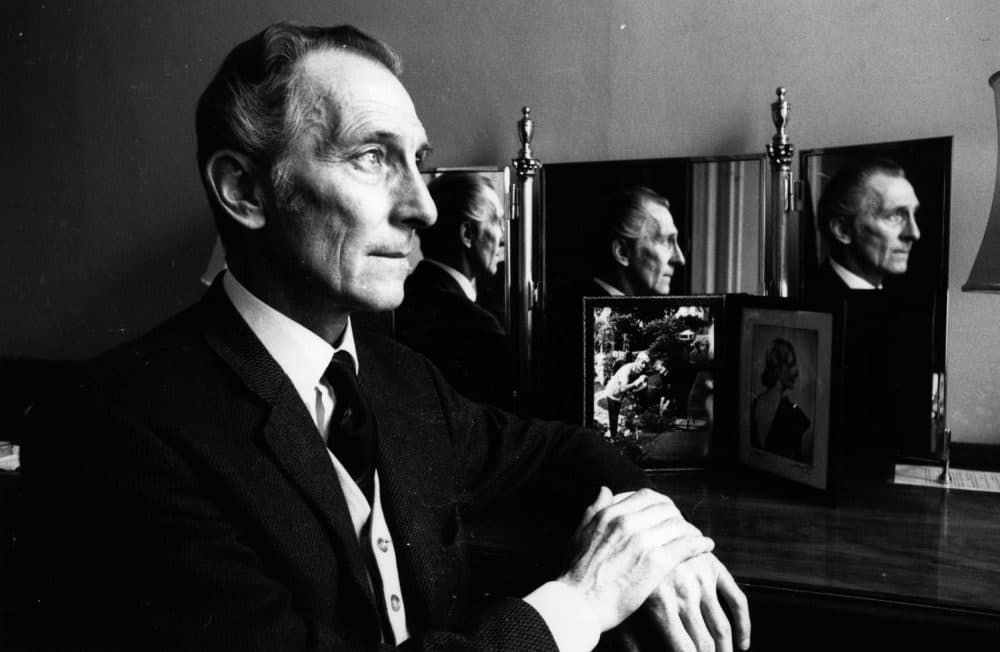 English actor Peter Cushing in 1972. A digital re-creation of Cushing, and his original &quot;Star Wars&quot; character Grand Moff Tarkin, is featured in the new film &quot;Rogue One: A Star Wars Story.&quot; (Evening Standard/Getty Images)