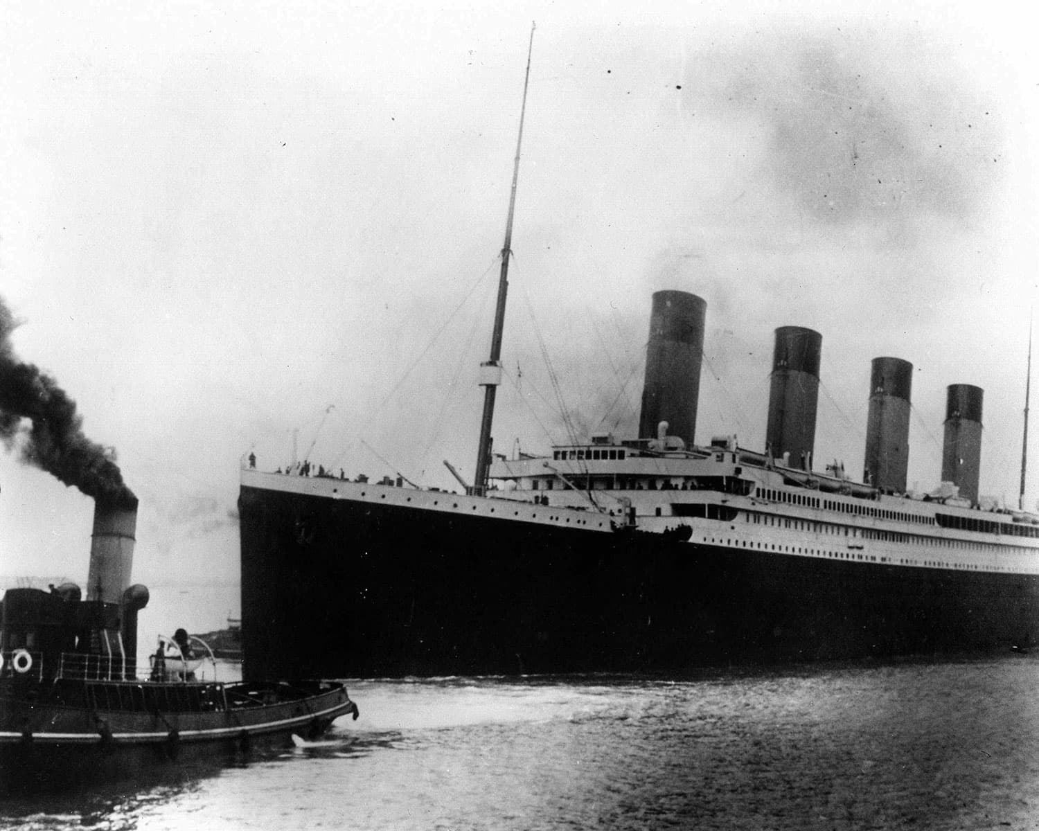 The British liner Titanic sails out of Southampton, England, at the start of its doomed voyage on April 10, 1912. (AP Photo)