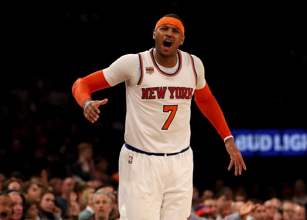 The New York Knicks were recently named the NBA's most valuable team, despite a tough start to the 2017-18 season. (Elsa/Getty Images)