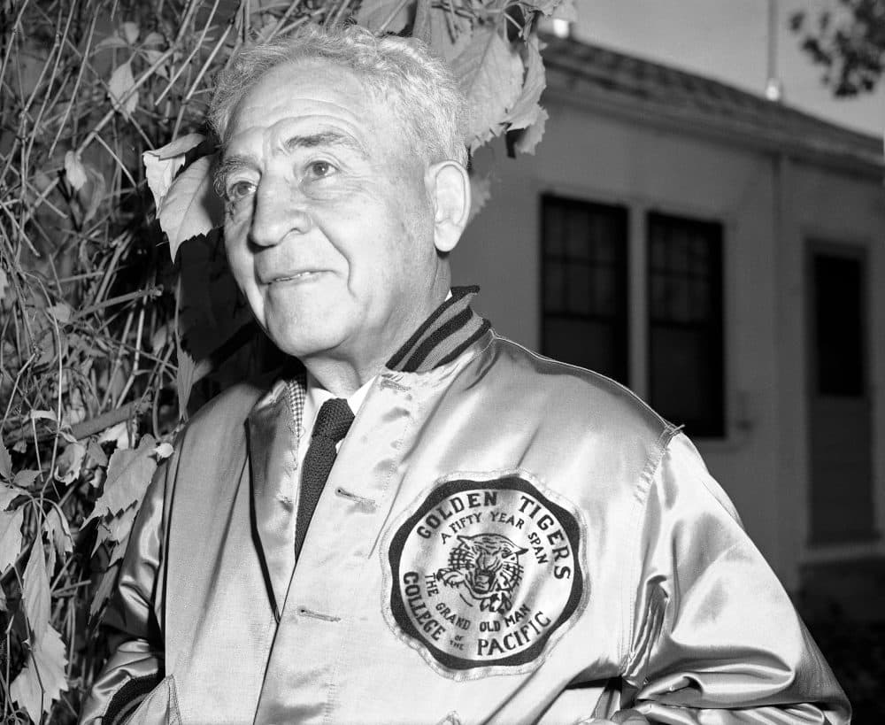 After a long career at the University of Chicago, Amos Alonzo Stagg took a coaching job at College of the Pacific in California. There, he fought for the rights of Japanese-Americans returning from internment camps during WWII. (AP/Joe Rosenthal)