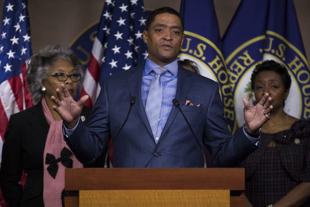 Congressional Black Caucus Chairman Rep. Cedric Richmond, D-La. speaks during a news conference on Capitol Hill in Washington, Thursday, Jan. 5, 2017, with the Congressional Black Caucus members. (Zach Gibson/AP)