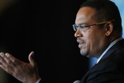 The Democratic National Committee, writes Miles Howard, should choose Representative Keith Ellison of Minnesota as its new chair this week. Pictured: Ellison addresses a forum on the future of the Democratic Party, featuring candidates running to be the next chair of the DNC, on Friday, Dec. 2, 2016, in Denver. The candidates spoke during the Association of State Democratic Chairs session. (David Zalubowski/AP)