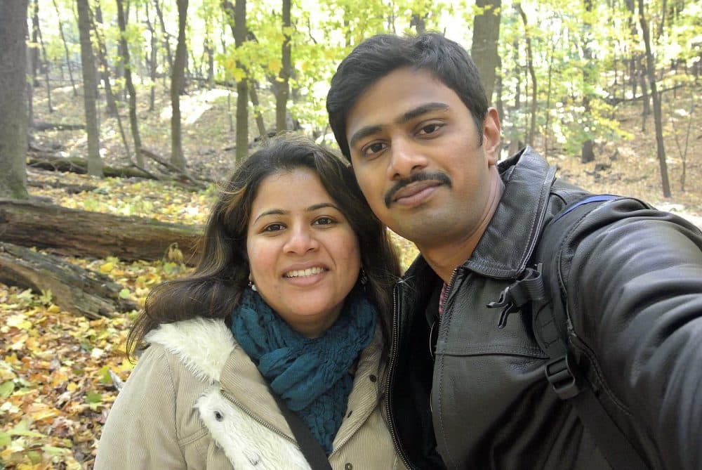 Those who see brown skin as a threat don't care about my papers, my religion or my country of origin, writes Neema Avashia. In this undated photo, Srinivas Kuchibhotla, right, poses for a photo with his wife Sunayana Dumala in Cedar Rapids, Iowa. In the middle of a crowded bar, Adam Purinton yelled at two Indian men - Kuchibhotla and Alok Madasani - to &quot;get out of my country,&quot; witnesses said, then opened fire in an attack that killed one of the men and wounded the other, as well as a third man who tried to help, Thursday, Feb 23, 2017, in Olathe, Kan. (Kranti Shalia via AP)