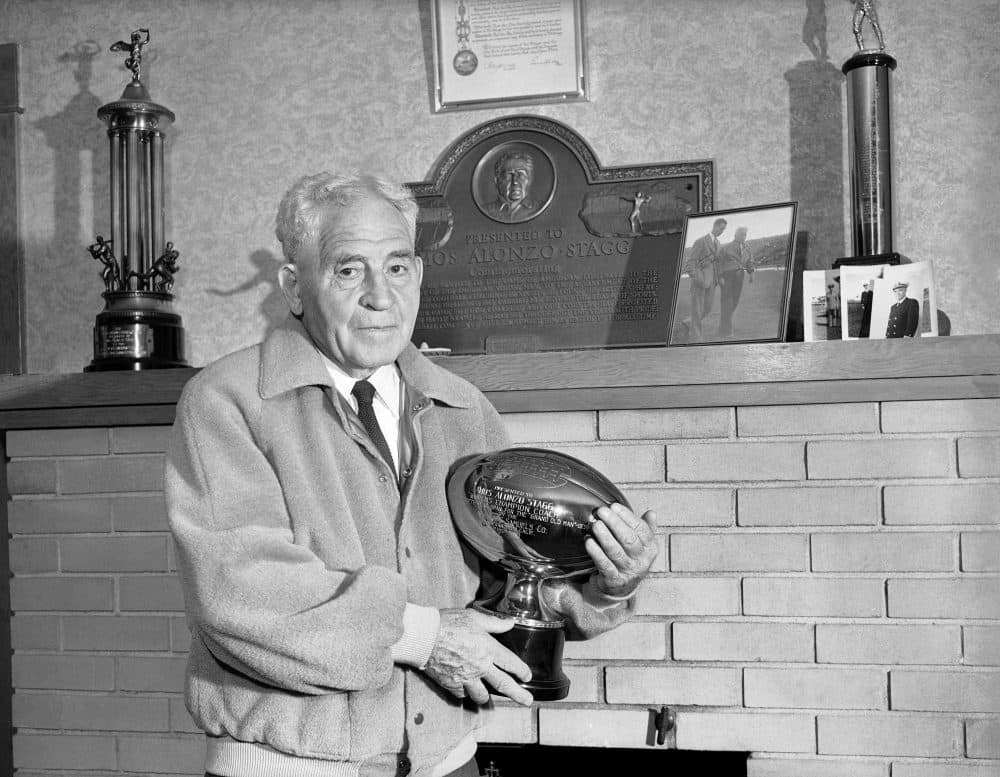 Amos Alonzo Stagg was a pioneering coach in football and baseball. In his later years, he used his platform to fight for an unexpected cause. (AP/Joe Rosenthal)