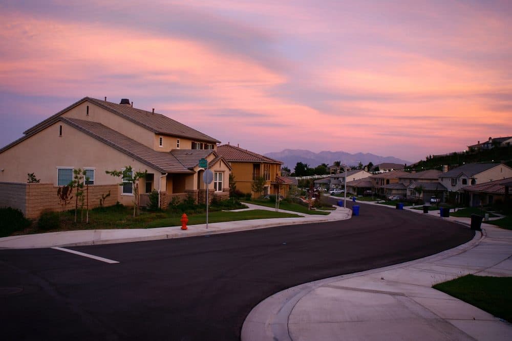 Recently built homes are seen in suburban neighborhoods on May 15, 2008 in the community of Highland, east of San Bernardino, Calif. (David McNew/Getty Images)