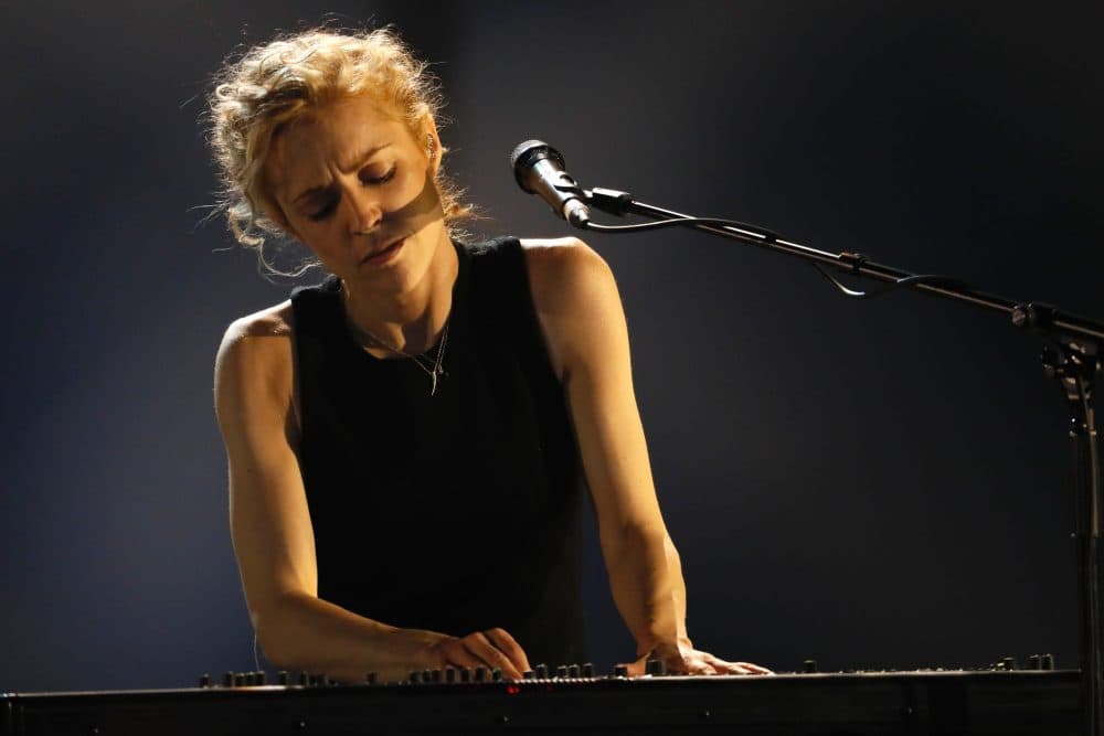 Danish singer Agnes Obel perfoms at the 32nd Victoires de la Musique, the annual French music awards ceremony in 2017 in Paris. (Thomas Samson/AFP/Getty Images)