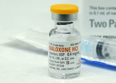 A vial of Naloxone, which can be used to block the potentially fatal effects of an opioid overdose. (Ted S. Warren/AP Photo)