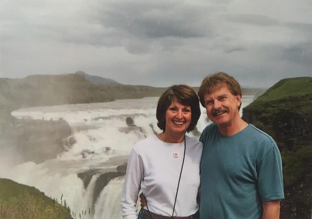 Mary Margaret and Richard Kasiewicz sightseeing at Victoria Falls. (Courtesy Richard Kasiewicz)