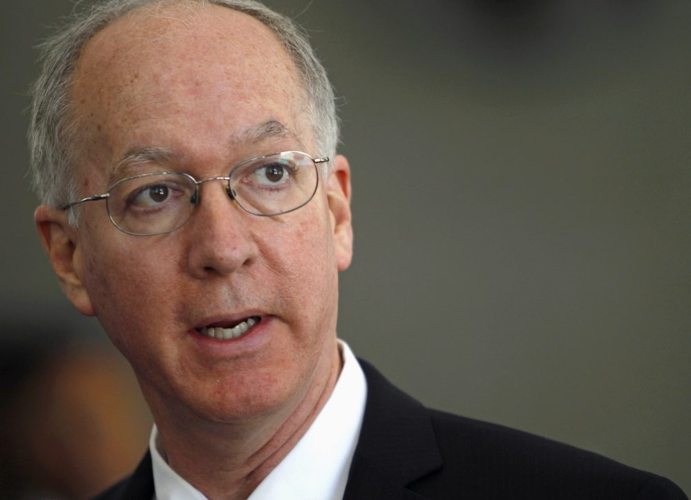 U.S. Rep. Bill Foster, D-Ill., speaks at a news conference in Chicago. (Stacy Thacker/AP)