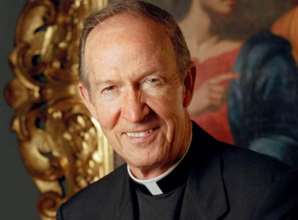 Rev. J. Donald Monan was Boston College's longest serving president. After stepping down in 1996 after 24 years, he became the university's first chancellor. (Courtesy Boston College)