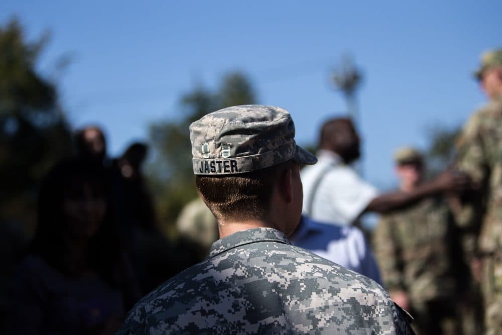 Maj. Lisa Jaster following an Army Ranger school graduation ceremony, Friday, Oct. 16, 2015, in Fort Benning, Ga. (Branden Camp/AP)