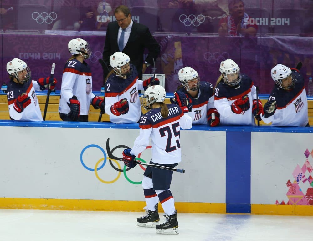 Bill Littlefield is encouraged by the response to the U.S. women's hockey team's boycott. (Doug Pensinger/Getty Images)