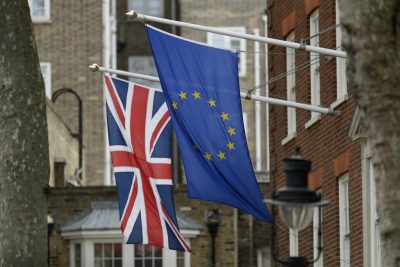 Rolling back climate change policy right in time for a...spring Nor'Easter! Tom Keane on these and other maelstroms at home and abroad. Pictured: European and British Union flags hang outside Europe House, the European Parliament's British offices, in London, Tuesday, March 14, 2017. (Matt Dunham/AP)