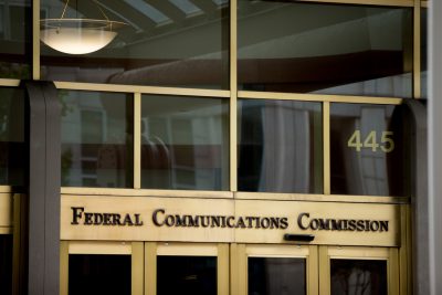 This June 19, 2015, file photo, shows the Federal Communications Commission building in Washington. (Andrew Harnik/AP)
