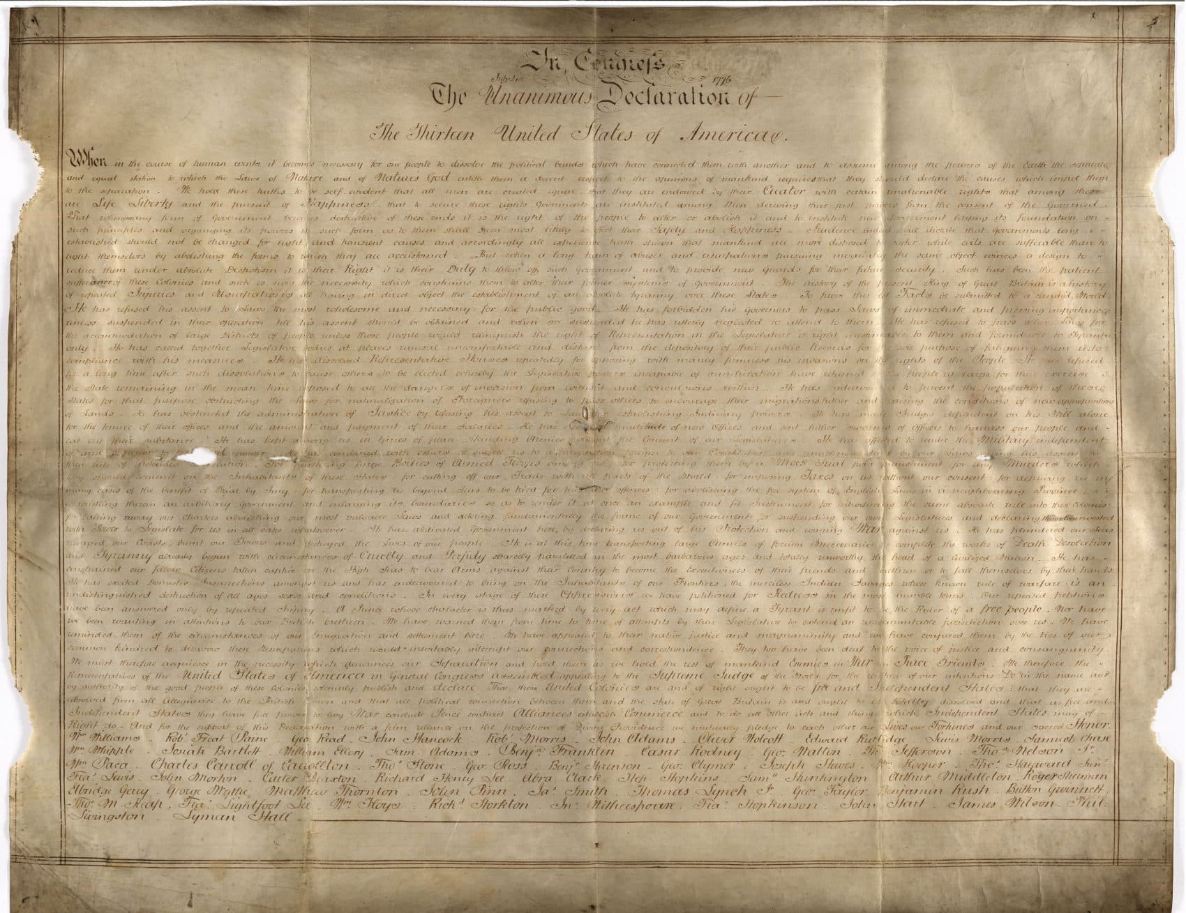 The Sussex Declaration. West Sussex Record Office Add Mss 8981. (Courtesy)