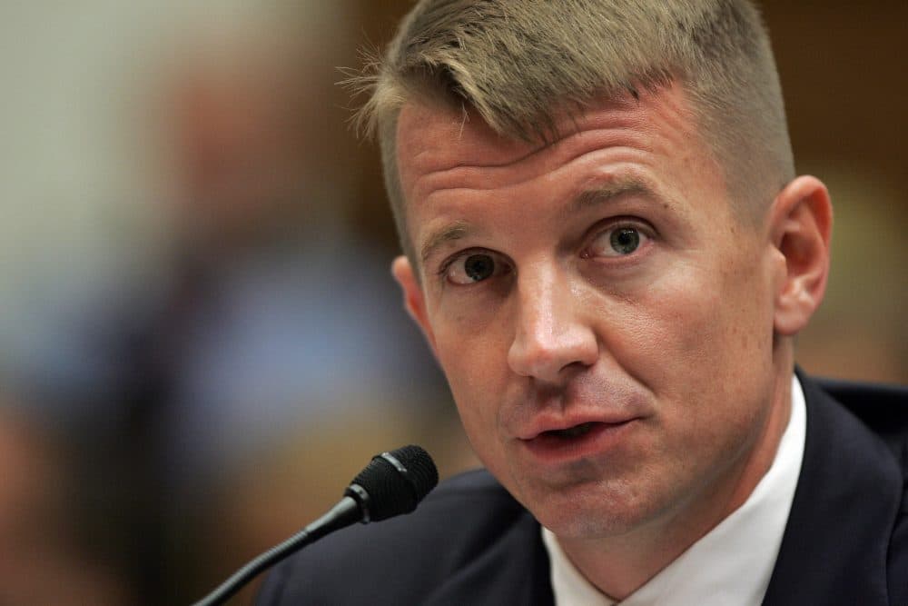 Erik Prince testifies before the House Oversight and Government Reform Committee hearing on &quot;Private Security Contracting in Iraq and Afghanistan,&quot; focusing on the mission and performance of Blackwater USA and its affiliated companies Oct. 2, 2007 on Capitol Hill in Washington. (Tim Sloan/AFP/Getty Images)
