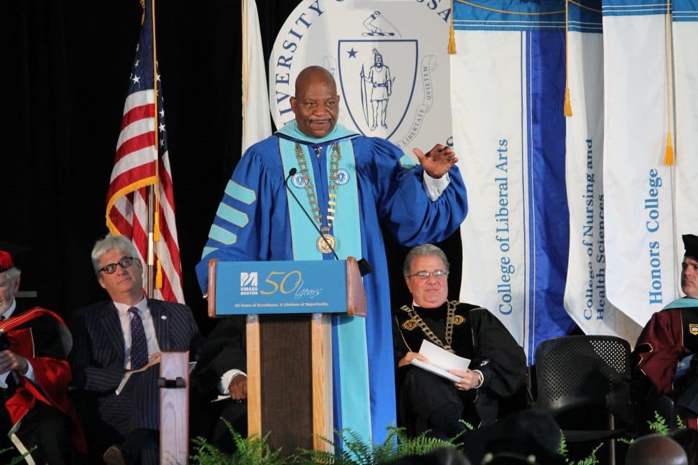 Keith Motley said he plans to step down from his position as UMass Boston's eighth chancellor on June 30. (Courtesy masshighered/Flickr)