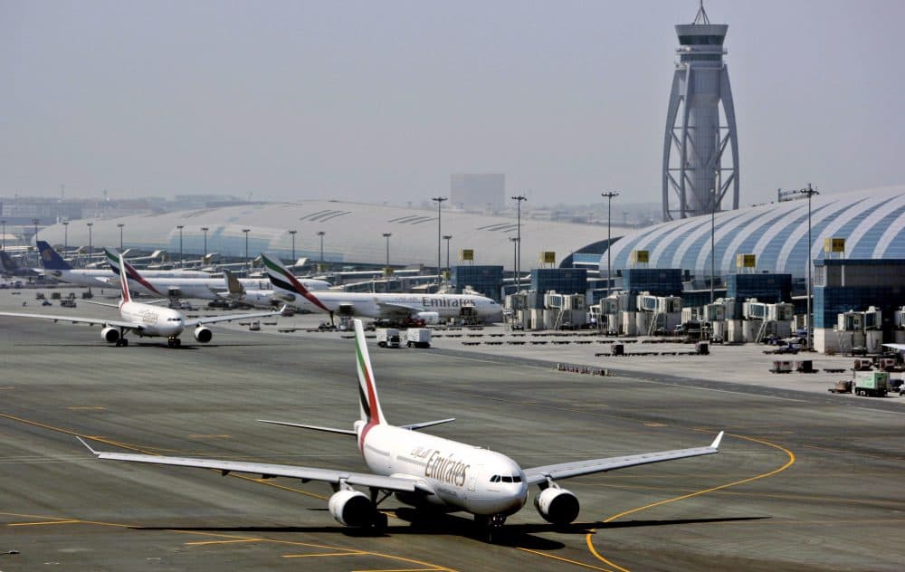 An Emirates airline passenger jet taxis on the tarmac at Dubai International airport in Dubai, United Arab Emirates in 2010. (Kamran Jebreili/AP file photo)