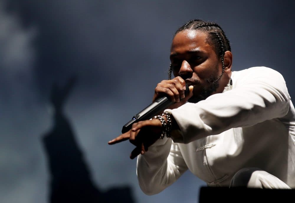 Rapper Kendrick Lamar performs during the Coachella Valley Music And Arts Festival on April 16, 2017 in Indio, Calif. (Christopher Polk/Getty Images for Coachella)