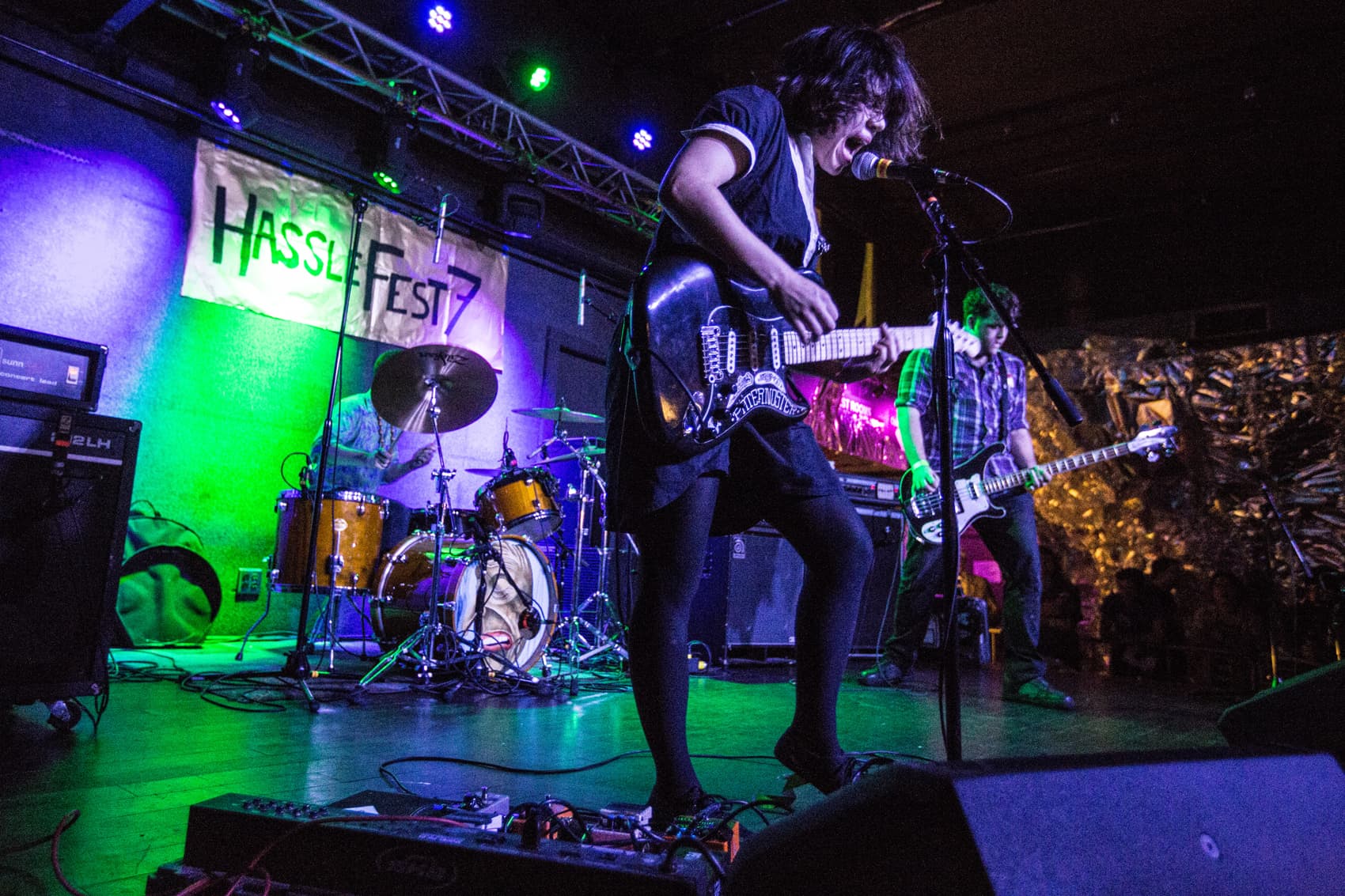 Ben Stas of Screaming Females at Hasslefest 7 that was hosted at Brighton Music Hall in 2015. (Courtesy Ben Stas)