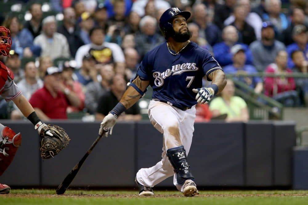 Out of MLB for the past four seasons, Eric Thames is back -- and leading the league in homers. (Dylan Buell/Getty Images)