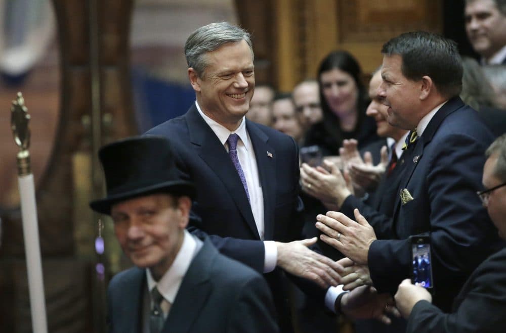 Democratic leaders have so far focused on finding areas of agreement with Republican Gov. Charlie Baker. With reelection looming, this could well change. (Steven Senne/AP)