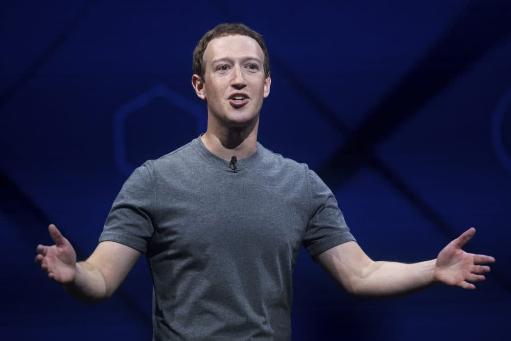 Facebook CEO Mark Zuckerberg speaks at his company's annual F8 developer conference, Tuesday, April 18, 2017, in San Jose, Calif. (AP Photo/Noah Berger)