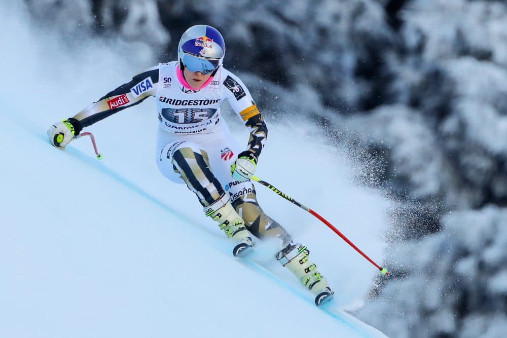Lindsey Vonn wants to ski against men. (Stanko Gruden//Getty Images)