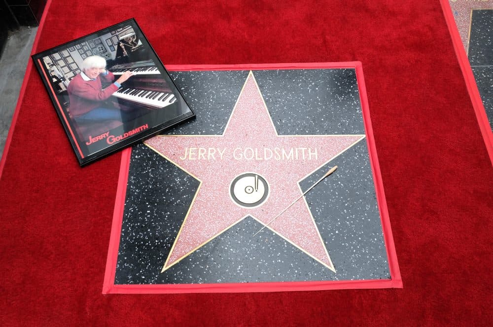 Jerry Goldsmith's star on the Hollywood Walk of Fame during a ceremony in Hollywood, on May 9, 2017. (Chris Delmas/AFP/Getty Images)