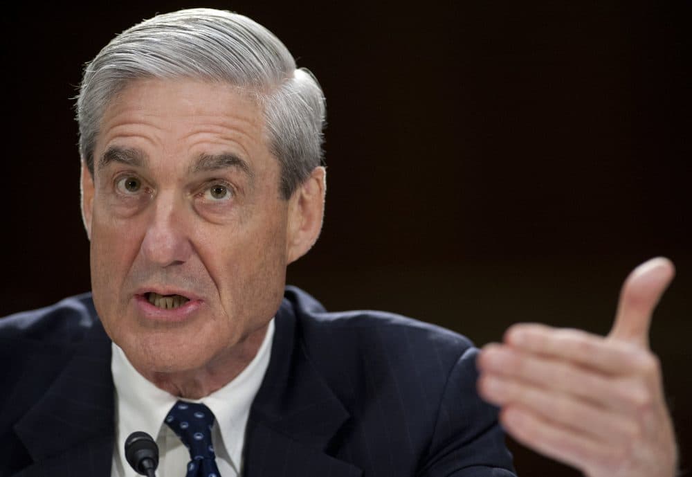 Robert Mueller, then-Federal Bureau of Investigation director, testifies before the Senate Judiciary Committee during a hearing on Capitol Hill in Washington, D.C, in 2013. (Saul Loeb/AFP/Getty Images)