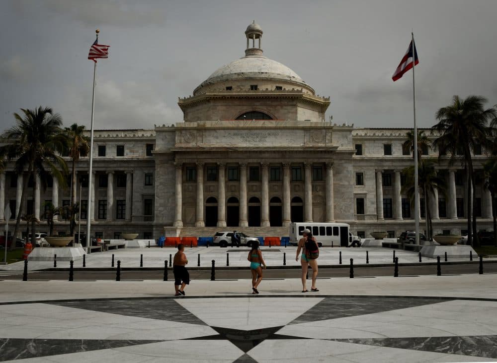 The El Capitolio de Puerto Rico, the Legislative House, is pictured on May 16, 2017 in San Juan, Puerto Rico, as the U.S. territory struggles under a mountain of debt. (Mark Ralston/AFP/Getty Images)