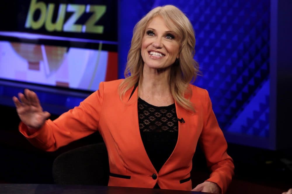 The network, which markets itself as &quot;Fair and Balanced,&quot; is also dead-set against covering any of the scandals enveloping the Trump White House, writes Steve Almond. In this photo, counselor to the president Kellyanne Conway is interviewed by Howard Kurtz during a taping of his &quot;MediaBuzz&quot; program, on the Fox News Channel, in New York Friday, March 10, 2017. (Richard Drew/AP)