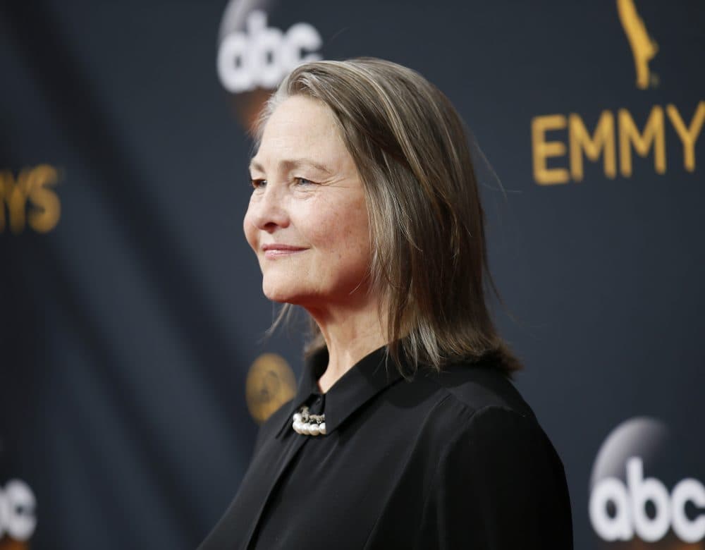Cherry Jones arrives at the 68th Primetime Emmy Awards (Photo by Danny Moloshok/Invision for the Television Academy/AP)