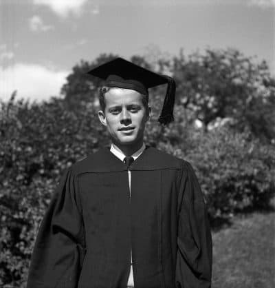 John F. Kennedy is seen during his graduation from Harvard in 1940. (John F. Kennedy Presidential Library)