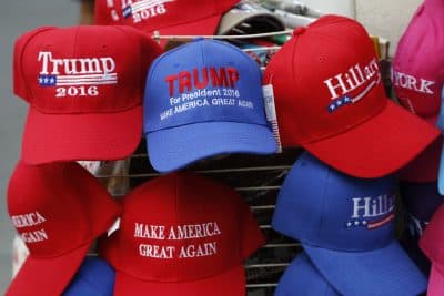 After all, we have at least three and a half more years of this administration, and that’s a lot of tweets, write Jason Jay and Gabriel Grant. Pictured: Hats displaying support for presidential candidates Donald Trump and Hillary Clinton in August 2016. (Mark Lennihan/AP)