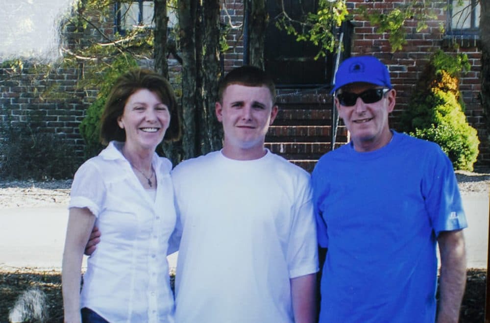 Patrick Graney (center) with his parents. (Courtesy Graney family via STAT)
