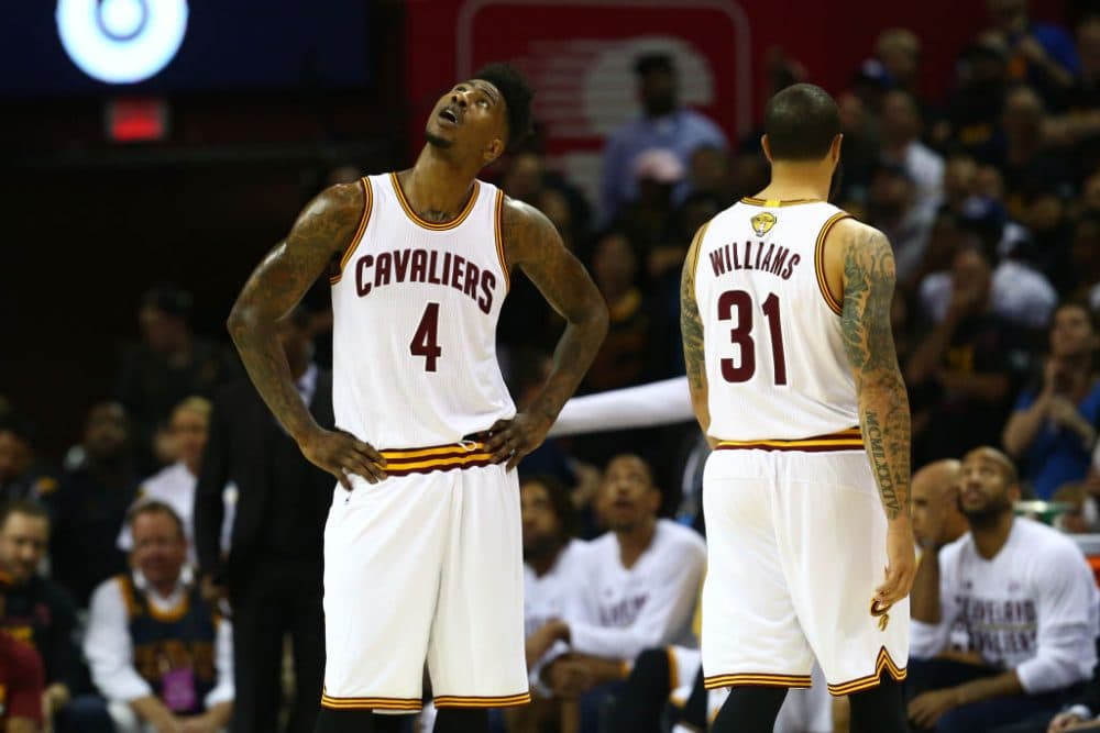 With the Cavs down 3-0 and on the brink of elimination from the NBA Finals, Mike Pesca wonders: Is there a better alternative to the best-of-seven game series? (Ronald Martinez/Getty Images)