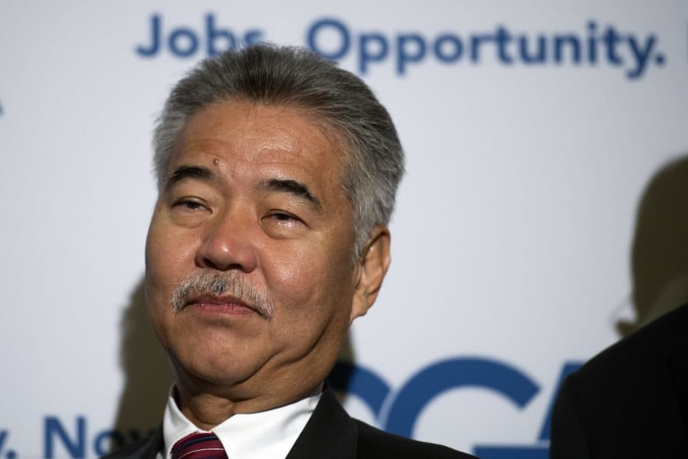 Hawaii Gov. David Ige appears at a Democratic Governors Association news conference in Washington in February. (Cliff Owen/AP)