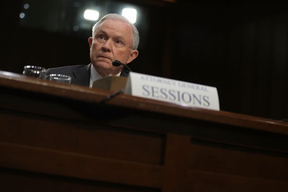U.S. Attorney General Jeff Sessions testifies before the Senate Intelligence Committee on Capitol Hill June 13, 2017 in Washington. (Alex Wong/Getty Images)