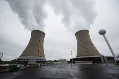 If Trump wants to make environmental decisions that offend elite opinion, writes Rich Barlow, then backing nuclear energy might be one option he’s support -- one that might incidentally save the Earth. Pictured: Cooling towers at the Three Mile Island nuclear power plant in Middletown, Pa. in May 2017. (Matt Rourke/AP)