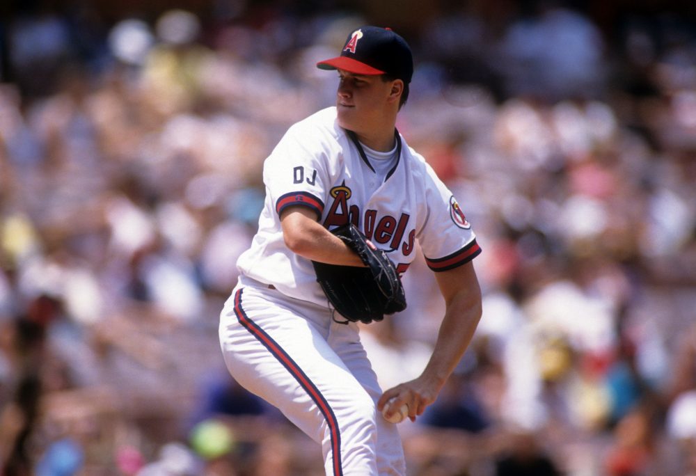 Jim Abbott began his MLB career with the California Angels. (Stephen Dunn/Getty Images)