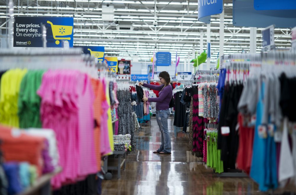 A woman shops for clothes at a Wal-Mart.(Sarah Bentham/AP)