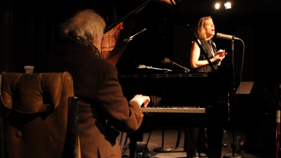 Pianist Ran Blake and vocalist Dominique Eade. (Courtesy Jason Rogers)