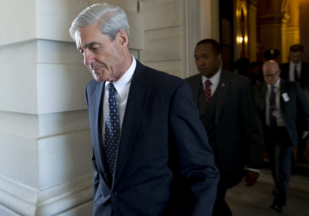 Former FBI Director Robert Mueller, special counsel on the Russian investigation, leaves following a meeting with members of the Senate Judiciary Committee at the U.S. Capitol in Washington, D.C. on June 21, 2017. (Saul Loeb/AFP/Getty Images)