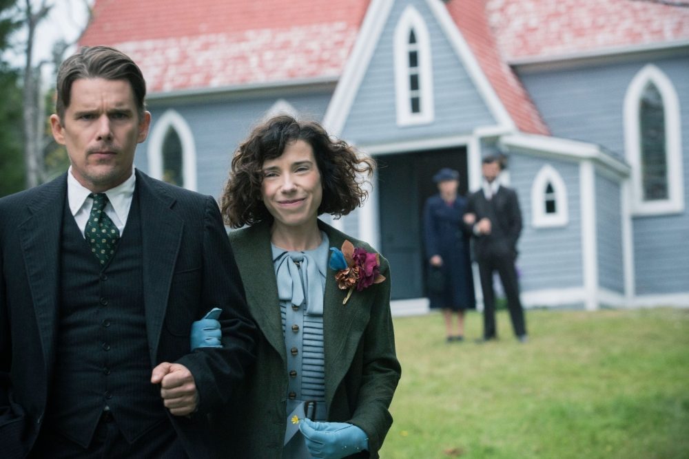 Sally Hawkins as Maud Lewis and Ethan Hawke as Everett Lewis. (Duncan Deyoung, Courtesy of Sony Pictures Classics)