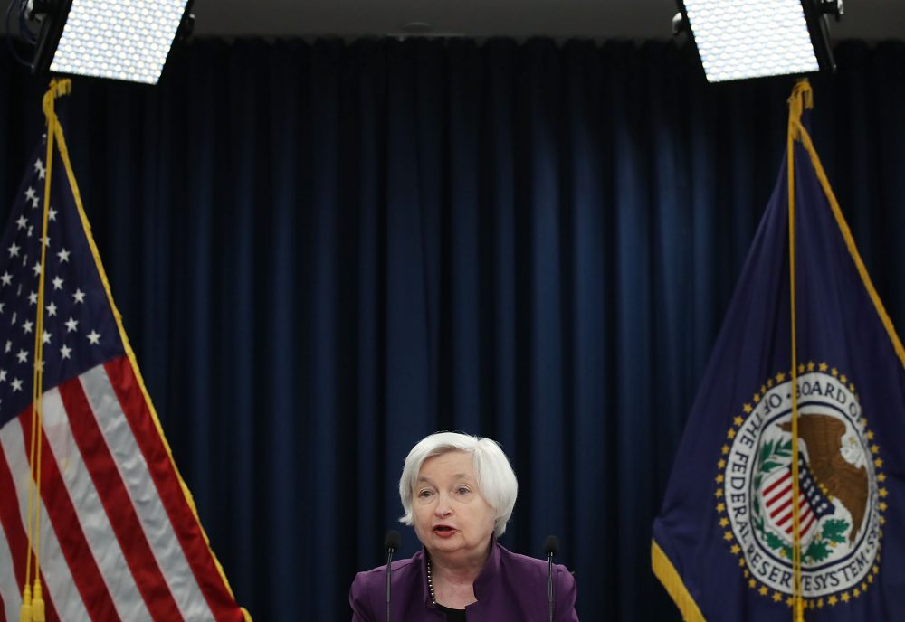 Federal Reserve Board Chair Janet Yellen speaks during a news conference on June 14, 2017, in Washington, D.C. (Mark Wilson/Getty Images)