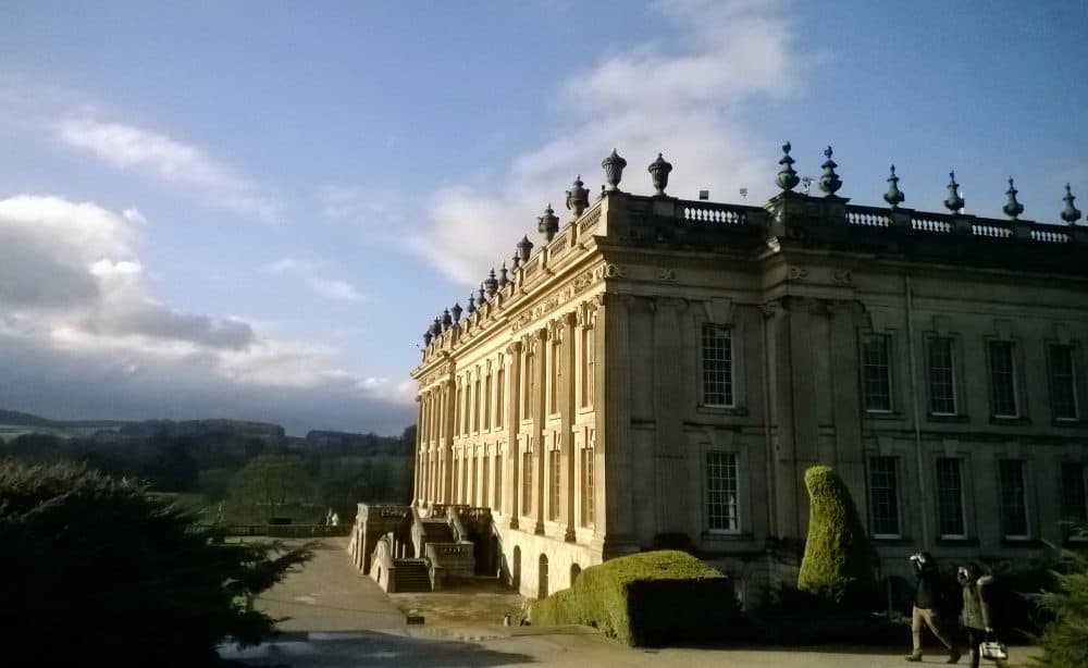 Chatsworth House in Derbyshire, England. Local lore says that Jane Austen based Mr. Darcys home in Pride and Prejudice on Chatsworth, one of Englands most lavish stately homes. (Alina Hartounian/AP)
