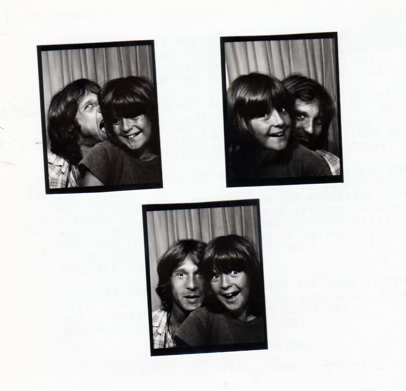 Lou Cove and Howie Gordon photobooth pictures from 1978. (Courtesy Lou Cove)
